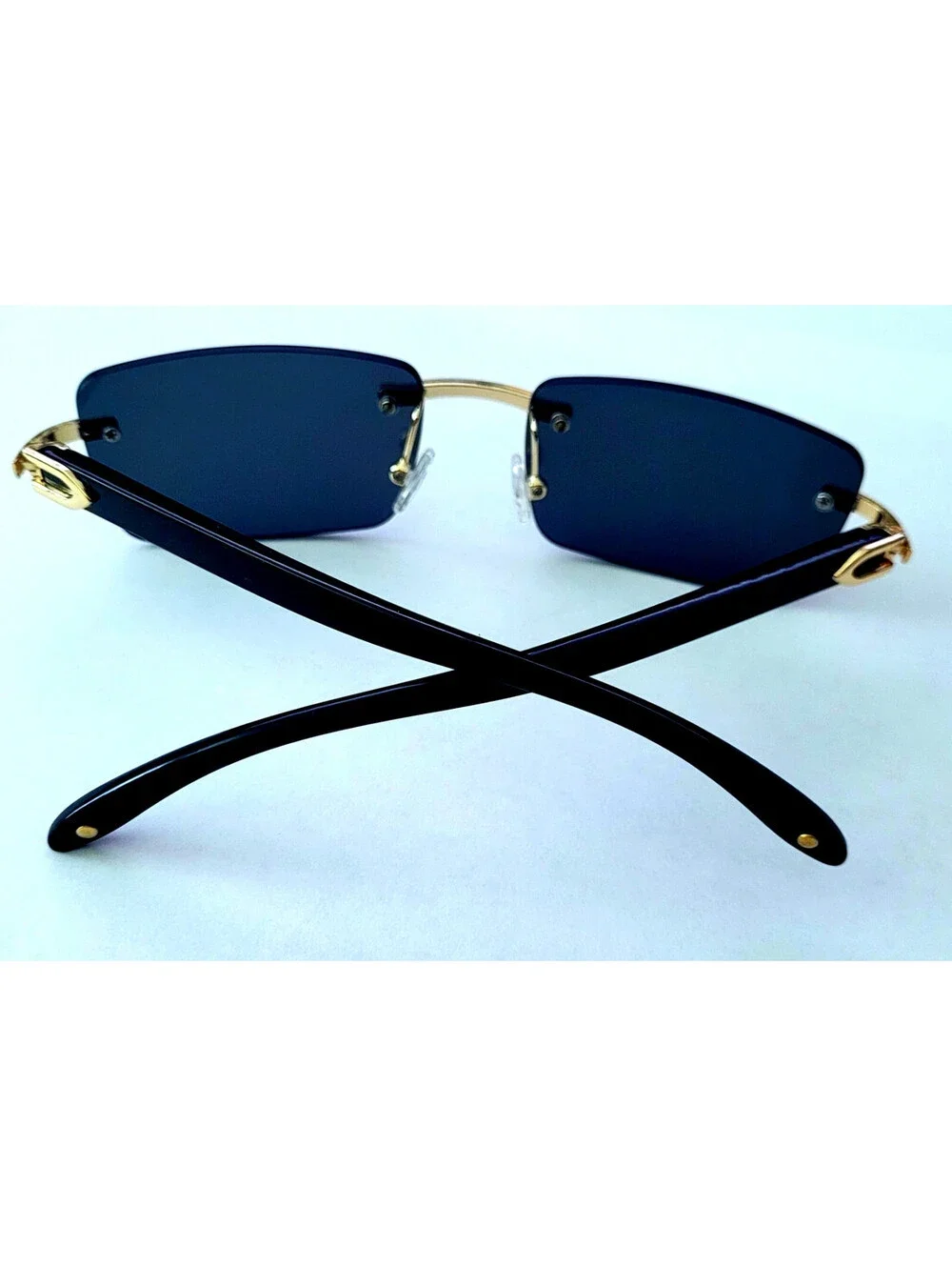 Piccadilly Gld Black Horn Decor Gradient Designer Sunglasses
